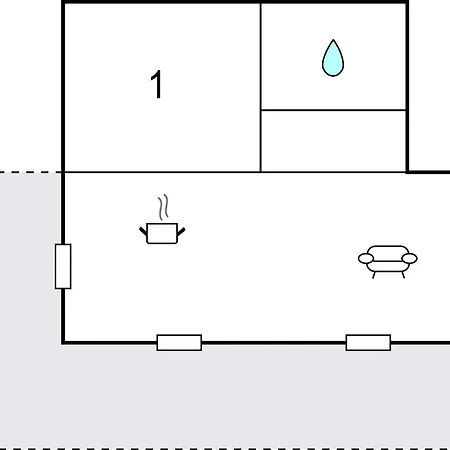 1 Bedroom Cozy In Dom wakacyjny *